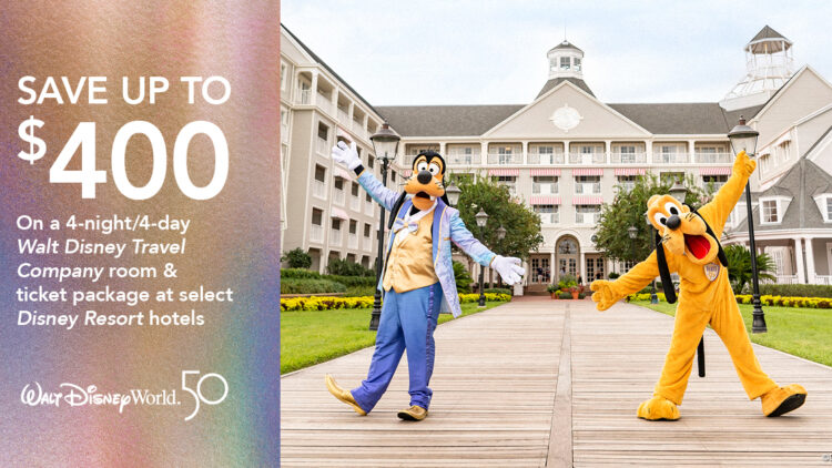 Save Up to $400 on a 4-Night, 4-Day Room-and-Ticket Package at Select Disney Resort Hotels
